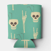 地獄パーティー:スケルトンのハロウィーンデザイン 缶クーラー (裏面)