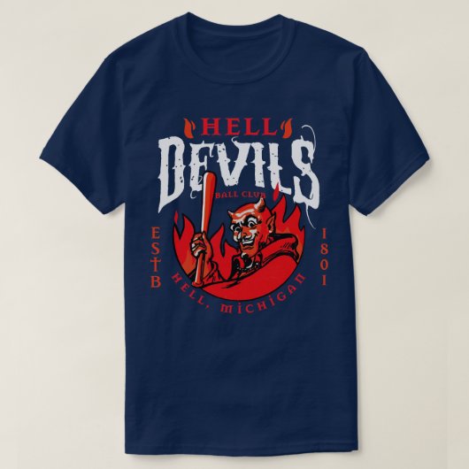 地獄ミシガン悪魔 Tシャツ (デザイン正面)