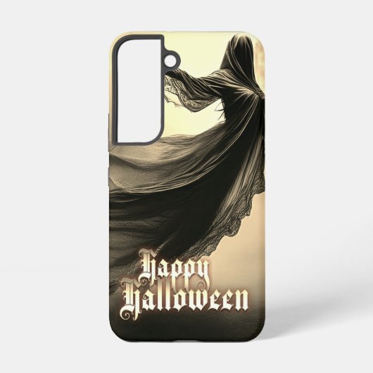 地獄絵図の黒い女性の幽霊 - ハロウィン SAMSUNG GALAXYケース (裏面)