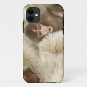 地獄谷野猿公苑の赤ちゃんスノーモンキー 長野県日本 iPhone 11 ケース