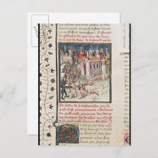 地獄, アウグスティヌスの『神の国』より ポストカード (正面/裏面)