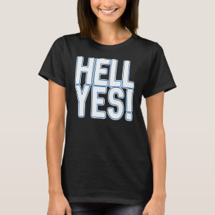 地獄Yesスコットランド独立ホワイト&ブルーテ Tシャツ