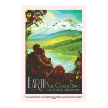 地球あなたのオアシス宇宙ヴィンテージNASA旅行