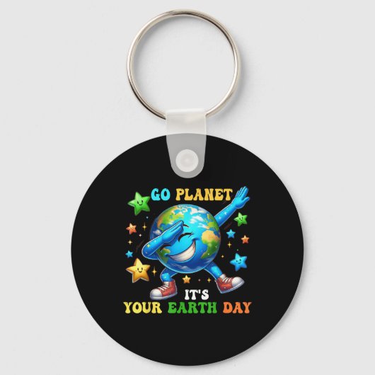 地球おもしろいの日Go Planet Its Your Earth Day 2024 キーホルダー (正面)