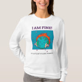 地球おもしろいの温暖化素晴らし Tシャツ (正面)