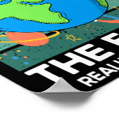 地球おもしろいの科学の回転が私の日宇宙を作る ポスター (角)