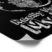 地球おもしろいの科学の回転は本当に私のDaを作る ポスター (角)