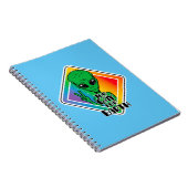 地球おもしろいエイリアンUFOのゲイ ノートブック (右側)