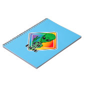 地球おもしろいエイリアンUFOのゲイ ノートブック (左側)