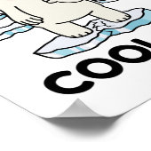 地球おもしろい温暖化は日クールの地球 ポスター (角)