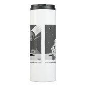 地球おもしろい災害を襲う流星 タンブラー (裏面)