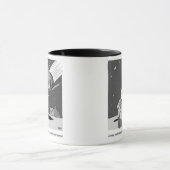 地球おもしろい災害を襲う流星 マグカップ (中央)