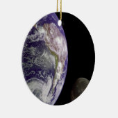 地球および月 セラミックオーナメント (右)