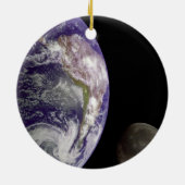 地球および月 セラミックオーナメント (裏面)