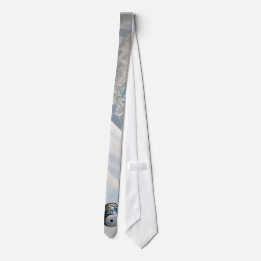 地球および空の陰陽 ネクタイ (裏面)