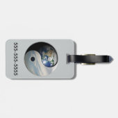 地球および空の陰陽 ラゲッジタグ (裏面横)