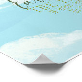 地球お洒落日水彩画引用文 ポスター (角)