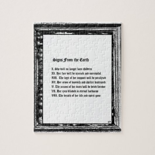 地球からのサイン ジグソーパズル (縦)