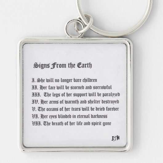 地球からのシンボルや象徴 キーホルダー (正面)