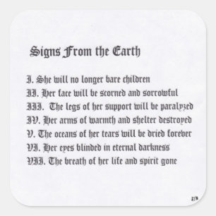 地球からのシンボルや象徴 スクエアシール