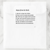 地球からのシンボルや象徴 スクエアシール (バッグ)