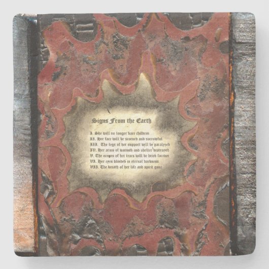 地球からのシンボルや象徴 ストーンコースター (正面)