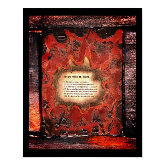 地球からのシンボルや象徴 ポスター (正面)