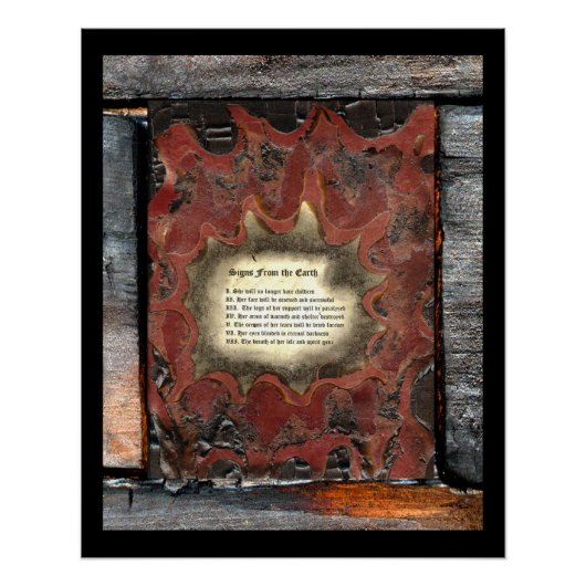 地球からのシンボルや象徴 ポスター (正面)