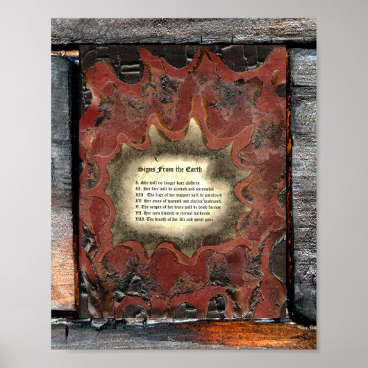 地球からのシンボルや象徴 ポスター (正面)