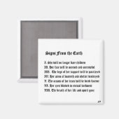 地球からのシンボルや象徴 マグネット (正面/裏面)