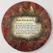 地球からのシンボルや象徴 缶バッジ (正面)