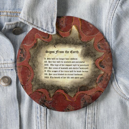 地球からのシンボルや象徴 缶バッジ (インサイチュ)