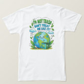 地球からのメッセージ: 保護の訴え Tシャツ (デザイン裏面)