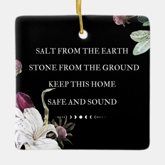 地球からの塩 セラミックオーナメント (正面)