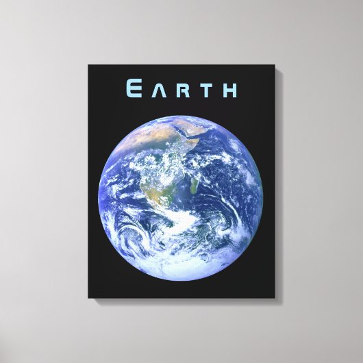 地球から宇宙 キャンバスプリント (正面)