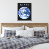 地球から宇宙 キャンバスプリント (インサイチュ (寝室))