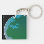 地球から宇宙 キーホルダー (裏面)