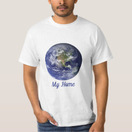 地球から宇宙、ブルーマーブルby NASA Tシャツ