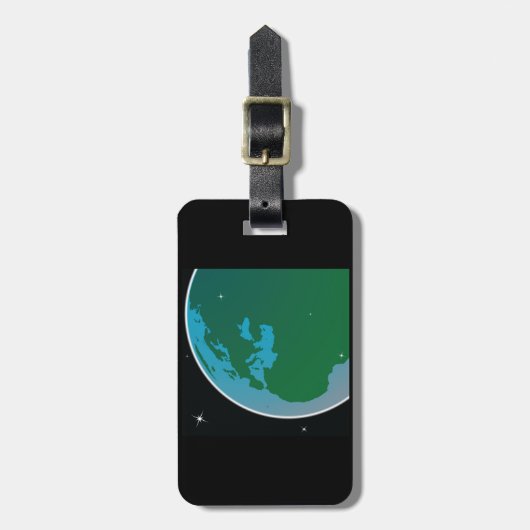 地球から宇宙 ラゲッジタグ (正面縦)