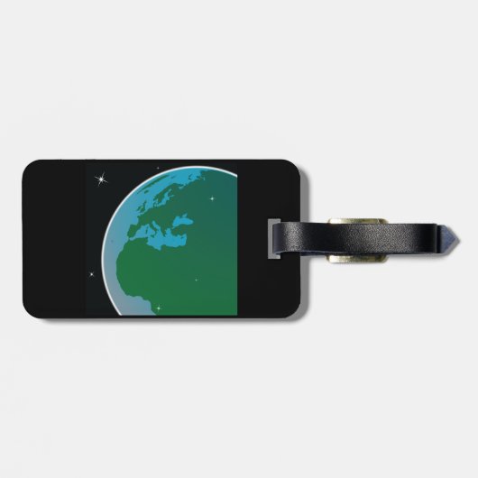 地球から宇宙 ラゲッジタグ (裏面横)