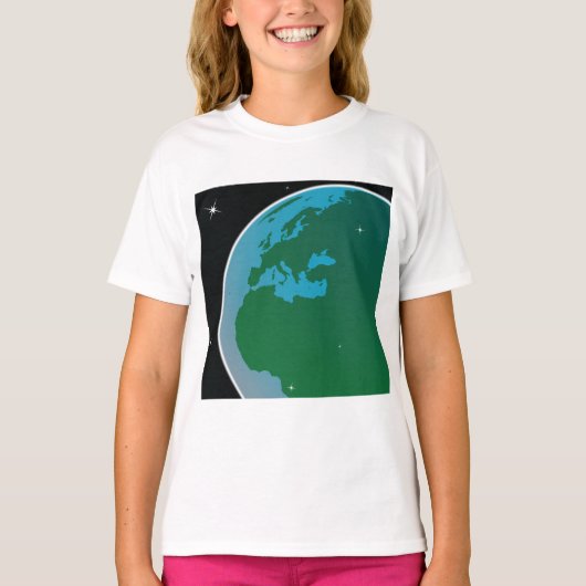 地球から宇宙 Tシャツ (正面)