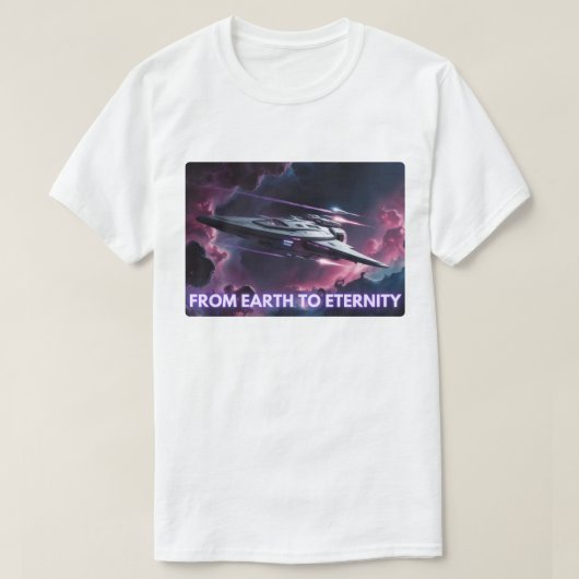 地球から永遠宇宙オデッセイ Tシャツ (デザイン正面)