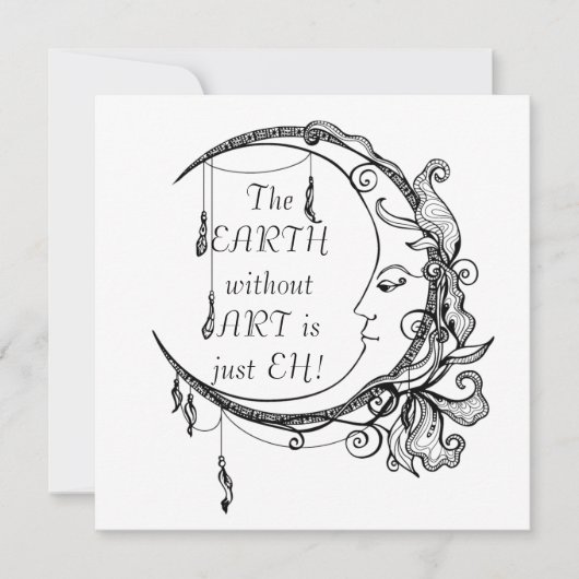 地球から芸術が失われるとただのEH  インスピレーション名言 (正面)