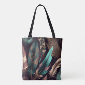 地球かわいらしのトーンボホの羽 トートバッグ (裏面)