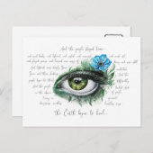 地球がはがきを癒し始めた ポストカード (正面/裏面)