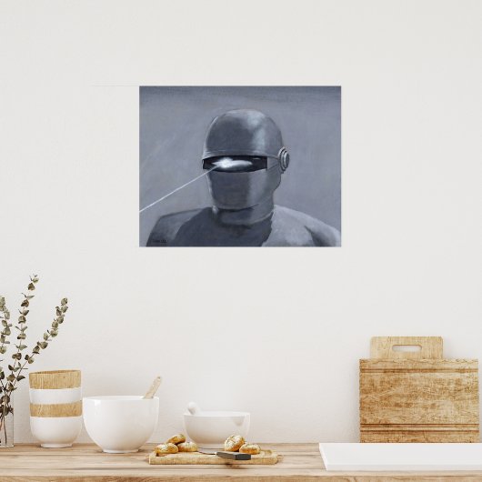 地球がまだゴート牧歌的な絵画を立っている日 ポスター (キッチン)