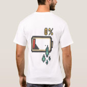 地球がロード中…お待ちください Tシャツ (裏面)
