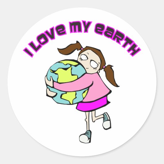 地球が大好き ラウンドシール (正面)