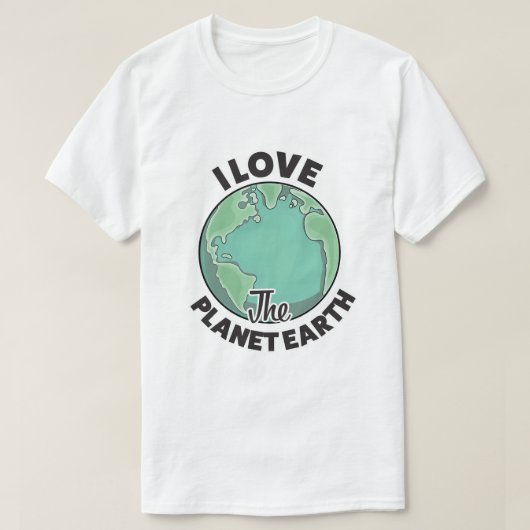 地球が大好き Tシャツ (デザイン正面)