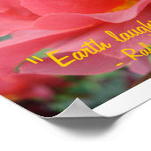 地球が花で笑う ポスター (角)